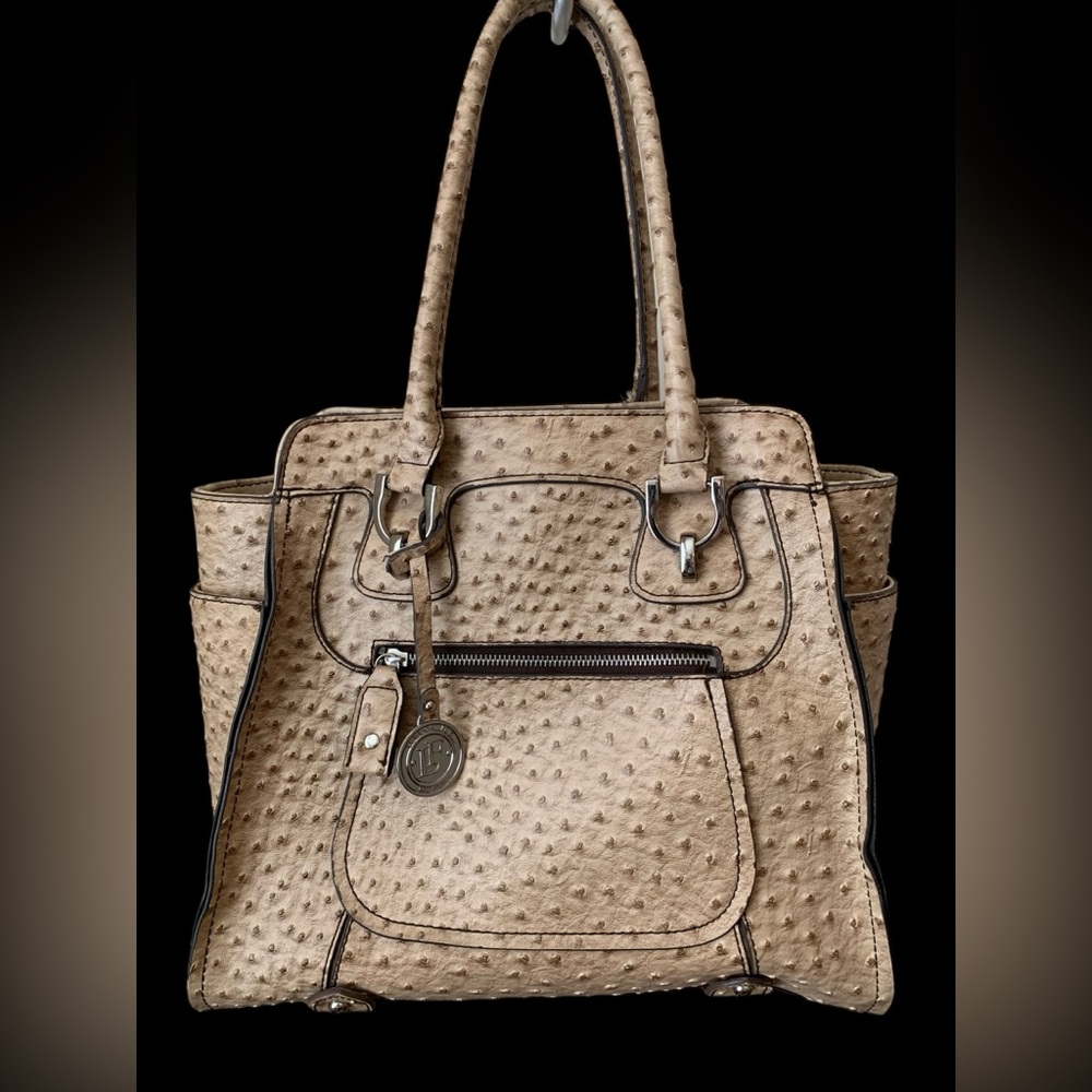 London Fog Croc Embossed Tote